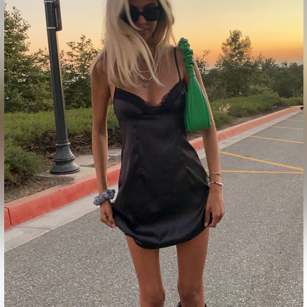 princess polly black mini dress